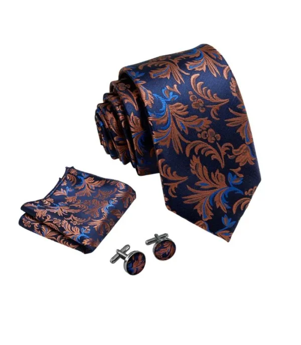 Elegant Navy Paisley Slips