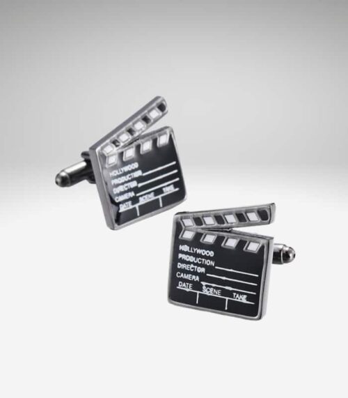 Klaptræ/ Movie clapper manchetknapper