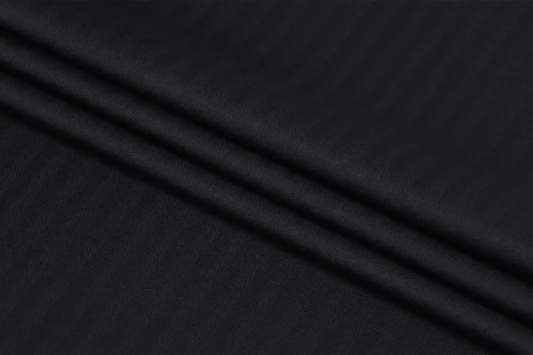 DARK BLACK BEAUTY — herringbone metervare
